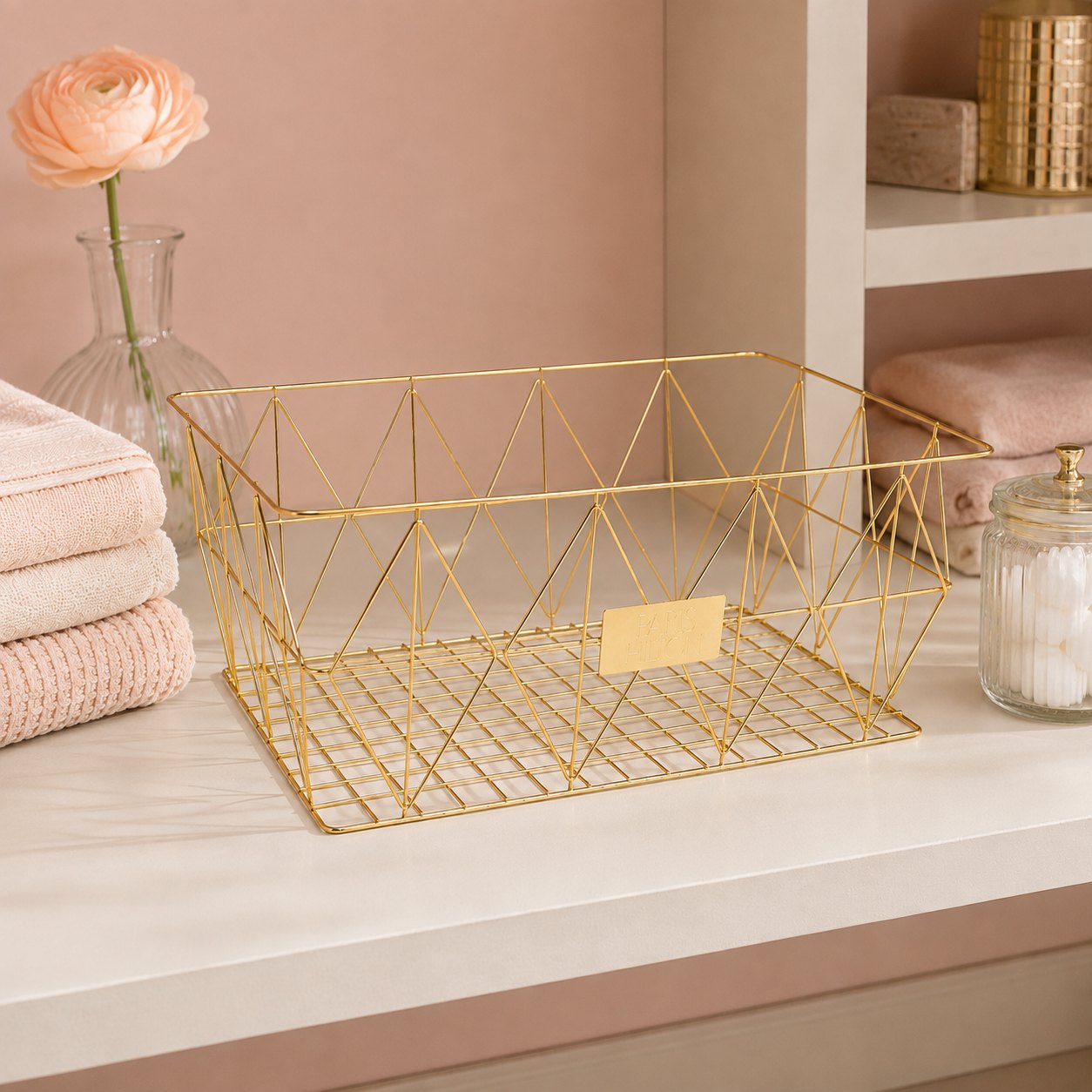 Paris Hilton gold wire storage basket, a Crystal Ball call that became product
